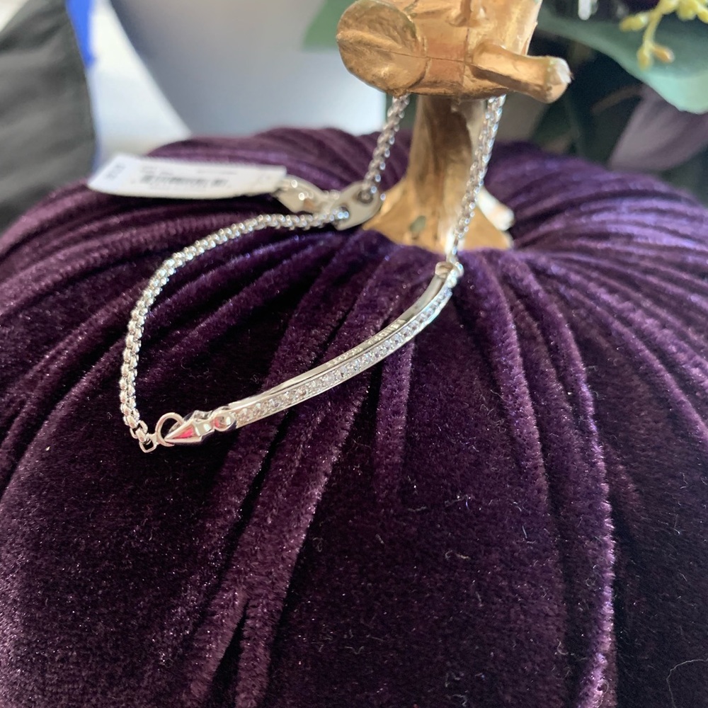 Rhinestone Silver Kendra Scott bracelet NWT